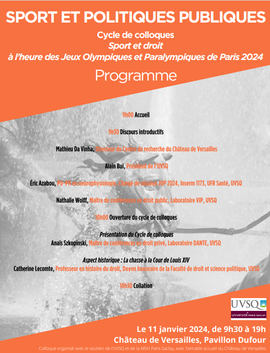 Colloque "Sport et politiques publiques"